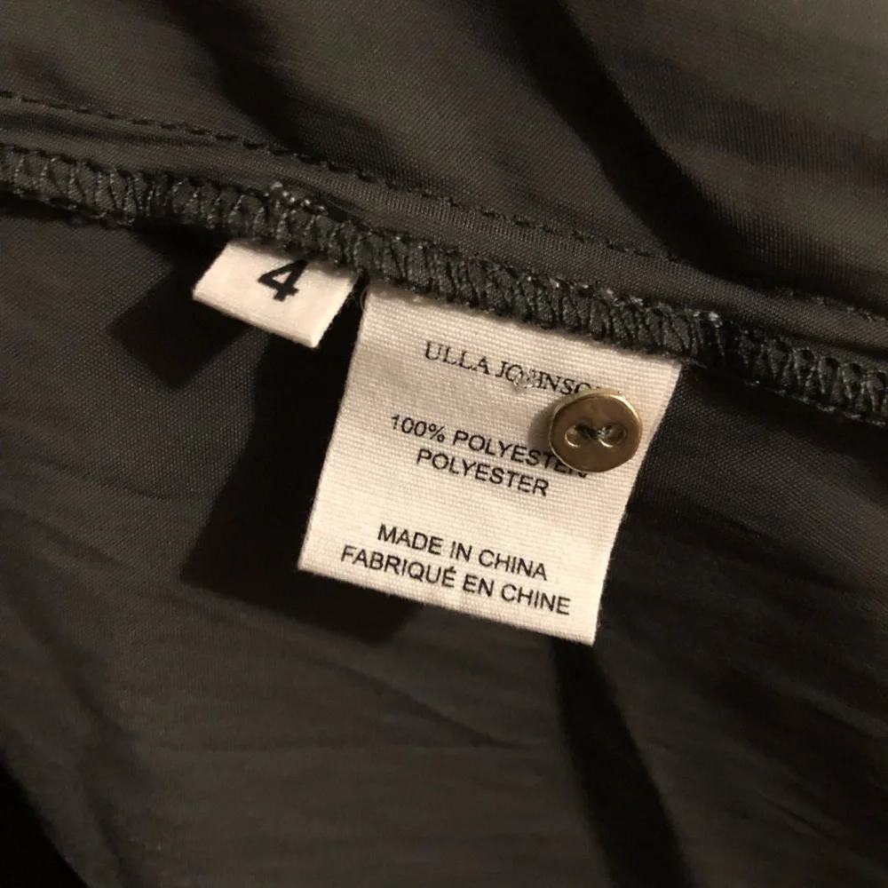 🌷Ulla Johnson Lucy black tiered Ruffle long sleeve Blouse preowned size 4 - Picture 2 of 3